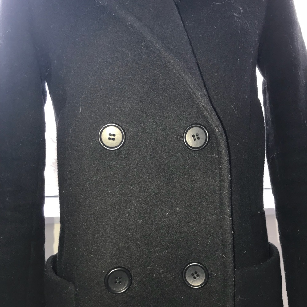 Uniqlo (XS) black pea coat